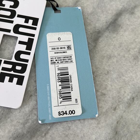 Future Collective Reese Blutstein Skirt NWT 0 Ivory Cargo Wrap Asymmetrical Midi - Picture 6 of 11